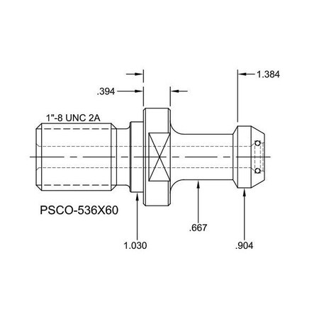 Tj Davies Co Coolant Through Retention Knob PSCO-536X60